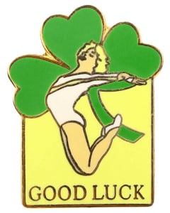 Good Luck Gymnastics Pin