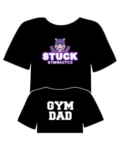 Stuck Gymnastics Gym Dad T-Shirt