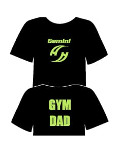 Gemini Gymnastics Gym Dad T-Shirt