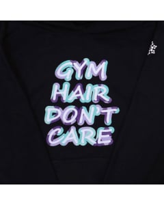 Gym Hair Don't Care Gymnastics Sweatshirt - Black