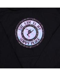 The Gym Is My Happy Place Gymnastics Sweatshirt