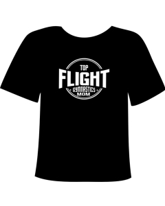 Top Flight Gymnastics Gym Mom Gymnastics Shirt - Black