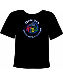 Gym Kidz Team Dad Gymnastics Shirt | Gymnastics T-shirt - Black