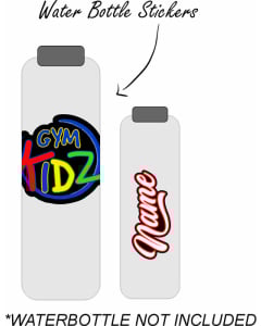 Gym Kidz Gymnastics | Water Bottle Stickers - Black/Multi