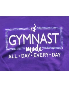 Gymnast Mode Gymnastics Sweatshirt - Purple - Thumbnail
