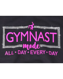 Gymnast Mode Gymnastics Sweatshirt - Black - LIMITED EDITION - Close Up