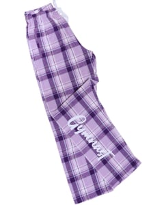 Lavender Gymnastics Flannel Pants