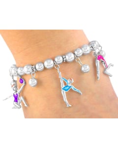 Gymnast 6 Charm Bracelet