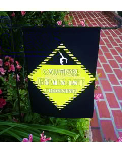 Gymnast Crossing Garden Flag