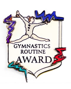 Gymnastics Routine Award Pin - 1733