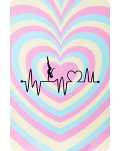 Gymnastics Heartbeat Metal Gymnastics Decorative Sign