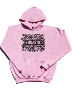 Animal Print Gymnastics Sweatshirt | Lt Pink