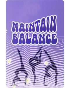 Maintain Balance Metal Gymnastics Sign