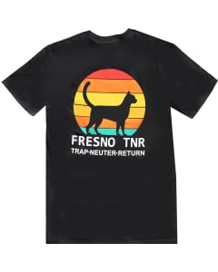 Fresno TNR - Retro T-Shirt - Back - Black