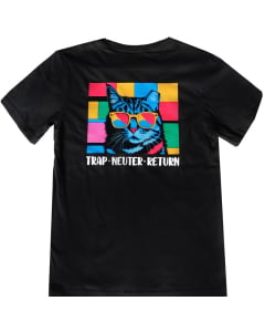 Fresno TNR - Cool Cat TNR T-Shirt - Black - Back