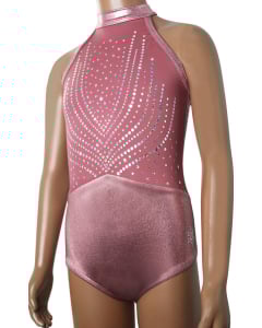 Beloved Gymnastics Leotard - Blush Pink - Front