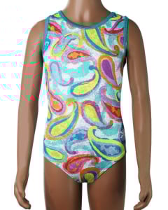 Flourish Gymnastics Leotard - Multi Color - Front