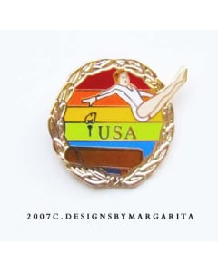 Vault Champion Gymnastics Pin - 411