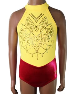 Vibrant Gymnastics Leotard - Yellow