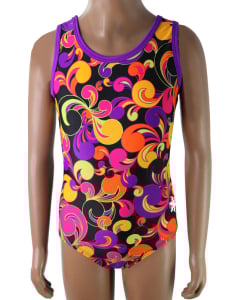 Tropical Twist - Purple Gymnastics Leotard