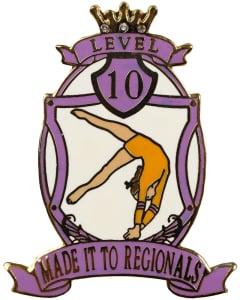 Made it To Regionals Level 10 Pin