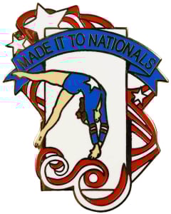 Made it to Nationals Gymnastics Pin
