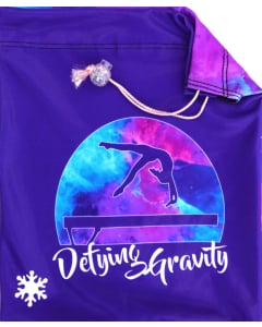 Defying Gravity Matching Gymnastics Grip Bag | Personalized Grip Bag - Purple