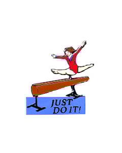 Just Do it Gymnastics Pin