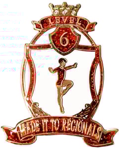 Level 6 Made Regionals Gymnastics Pin