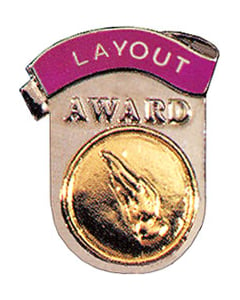 Layout Award Gymnastics Pin