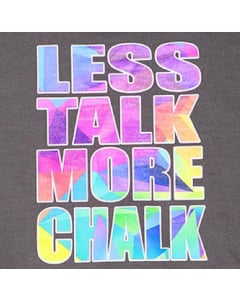 Less Talk More Chalk Sweatshirt - Gray - Closeup