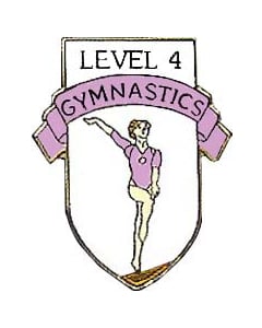 Level 4 Girls Gymnastics pin