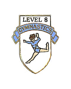 Level 8 Girls Gymnastics pin