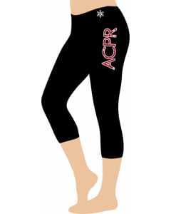 ACPR Gymnastics Capri Leggings - Black
