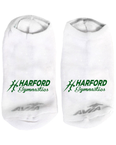 Harford Gymnastics Custom Sublimated Socks - White