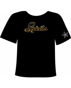 Spirits Custom Gymnastics T-Shirt - Black
