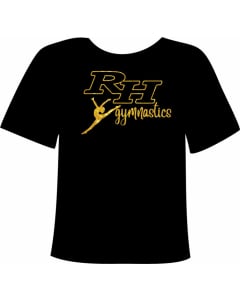 RH Gymnastics Custom T-Shirt - Black - Front