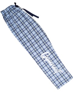 Flannel Gymnastics Pants-Light Blue