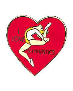 I Love Gymnastics Pin - 7