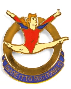 Made it to Sectionals Gymnastics Pin - 1308