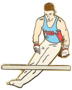 Men's High Bar Gymnastics Pin - 1719