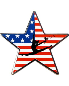 Military Gymnast Gymnastics Pin - 1956