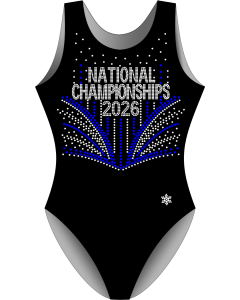 2026 National Championship Gymnastics Leotard - Black