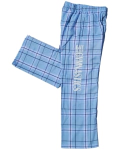 Light Blue "Eat, Sleep, Gymnastics" Flannel Pants for Girls
