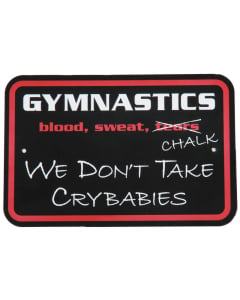 Crybabies Gymnastics Sign