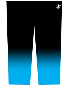 Old Town Gymnastics Custom Gymnastic Capri Pants - Black/Blue
