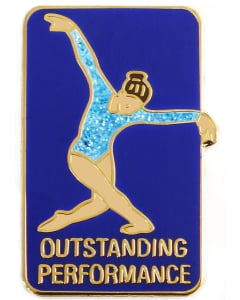 Outstanding Performance Gymnastics Pin