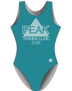 Peak Training Clinic Gymnastic Leotard - Teal
