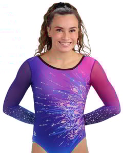 Pizzazz Gymnastics Competition Leotard