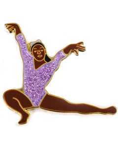 Simone Wolf Turn Gymnastics Pin - 3520